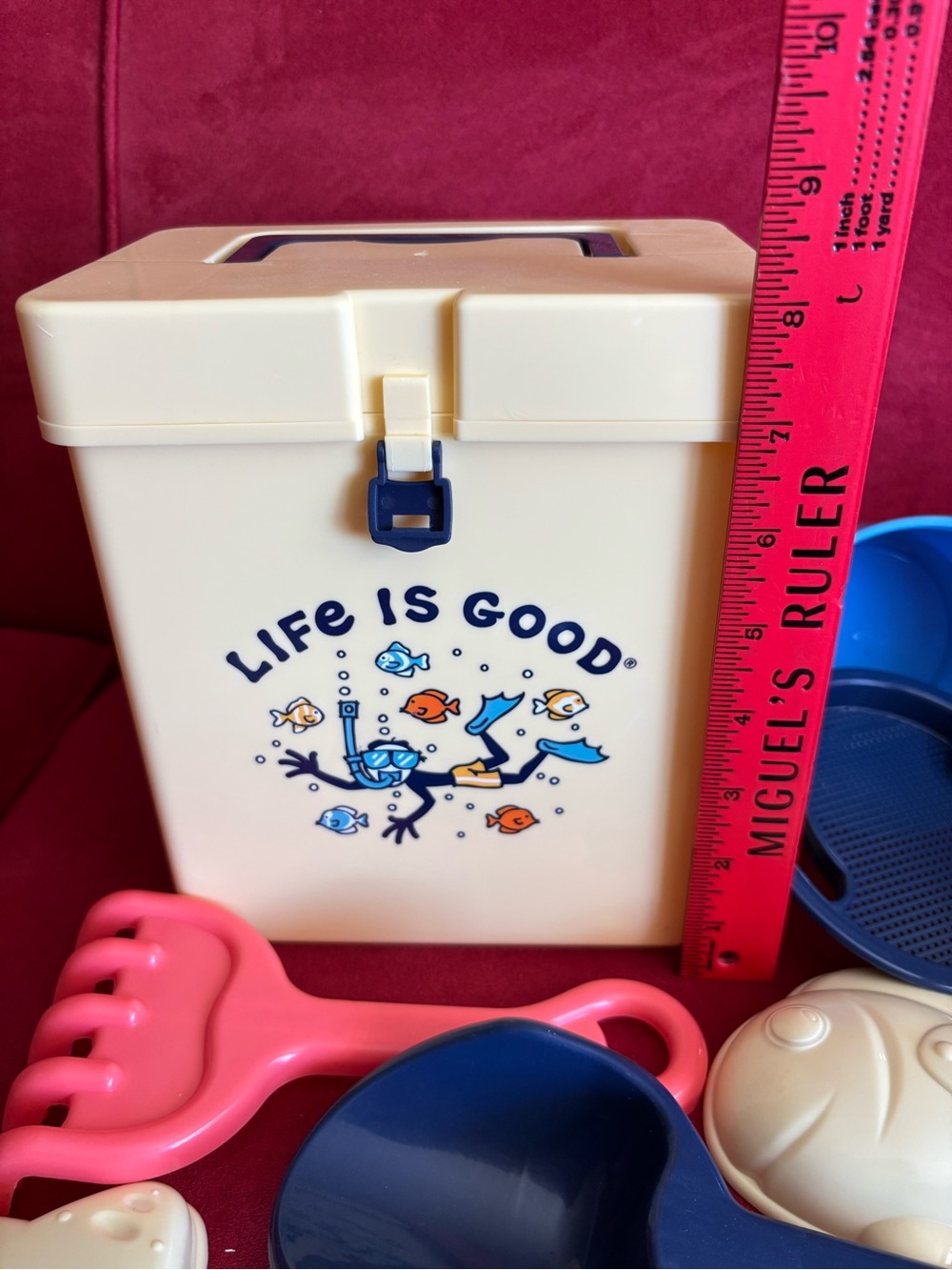 Life is Good Kids Beach Bucket and Toy Set - Picture 4 of 6